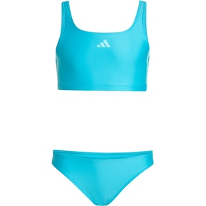 Adidas Детски комплект бикини Adidas Kid's 3-Stripes BLD Bikini Bikini - Lucid Cyan / Flash Aqua - размер 116 (EU) (750-2930-0111)