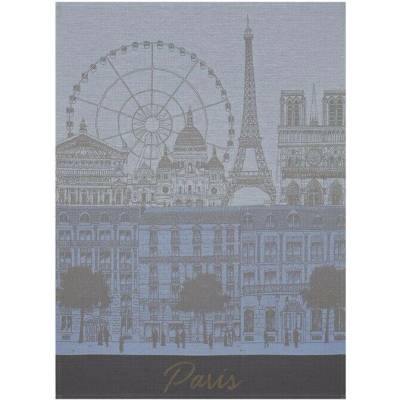 LE JACQUARD FRANÇAIS PARIS PANORAMA 80 x 60 cm Azurová