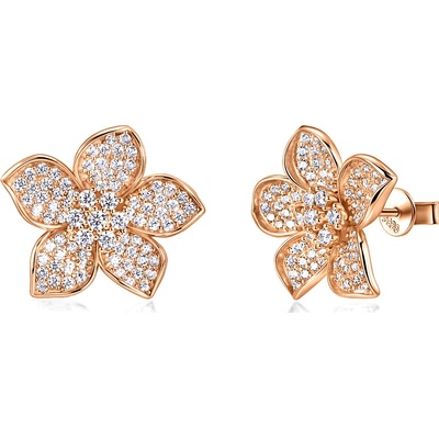 Olivie Stříbrné náušnice BARBORKY ROSE 9952