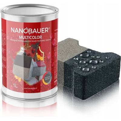 Impregnát Nanobauer na betonu a kostky antracitový 1 l vodotěsný