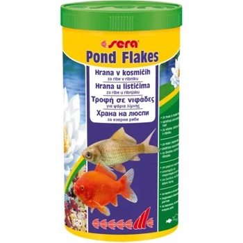 Sera Pond Flakes - Храна на люспи за златни рибки, шарани и други езерни риби, 3800 мл