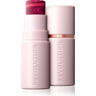 Makeup Revolution Skin Silk Blush Stick krémová lícenka v tyčinke Berry Pink Marble 4,5 g