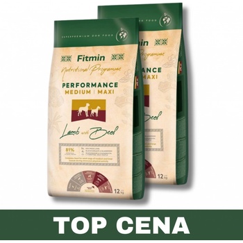 Fitmin Dog Medium Maxi Performance Lamb & Beef 2 x 12 kg