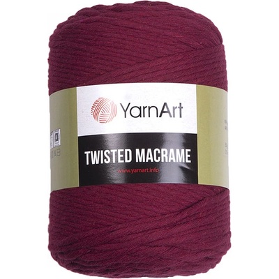 YarnArt Twisted macrame 781 - tmavá červená