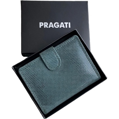 PRAGATI zelenočerná dámská kožená se zápinkou