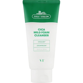 VT Cosmetics Cica Mild Foam Cleanser дълбокопочистваща пяна за проблемна кожа, акне за жени 300 мл
