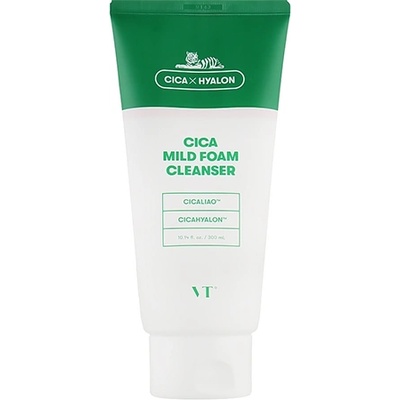 VT Cosmetics Cica Mild Foam Cleanser дълбокопочистваща пяна за проблемна кожа, акне за жени 300 мл
