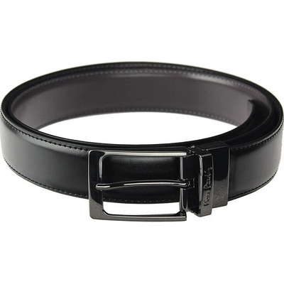 Pierre Cardin pánský pásek FWJX5 DOUBLE BLACK-BROWN