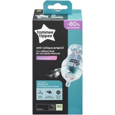 Tommee Tippee kojenecká láhev Advanced AntiColic modrá 260ml