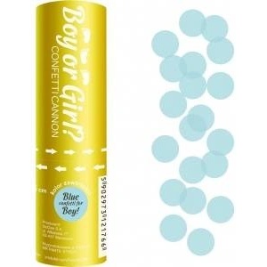 GoDan Konfetti - Boy or Girl shooter tube blue - 15cm
