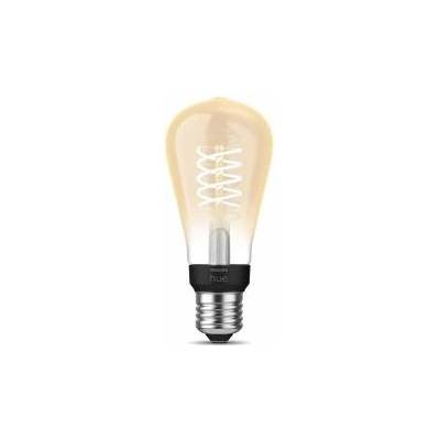 Philips White Filament E27 Small Edison lamp, 7.2W, dimmable, warm white light, controllable via app, compatible with Amazon Alexa (Echo, Echo Dot), pack of 1 - 929003051701