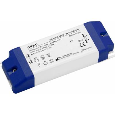 ORNO LED ovládač, 12 V DC, 36 W, IP20