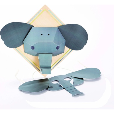 Hape Творчески комплект Hape - Направи си сам картина и маска, Слонче (H5123)