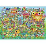 Heye - Puzzle Doodle Village - 1 000 piese