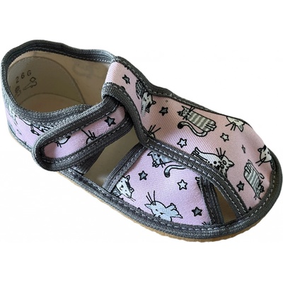 Baby Bare Shoes Pink Cat