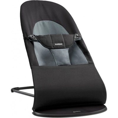 BABYBJORN Lehátko BabyBjörn Balance Soft Woven Black/Dark Grey – Zboží Dáma