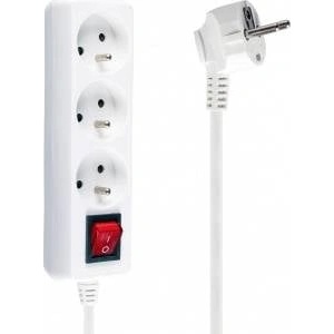 Libox power strip 3 sockets 3 m white (LB0081-3)