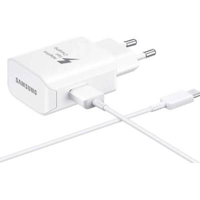 Samsung USB-C Fast Charger EP-TA300CW - захранване и кабел за устройства с USB-C стандарт