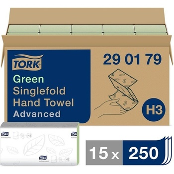 TORK Advanced ZZ, 2 vrstvy, zelené, 3750 ks