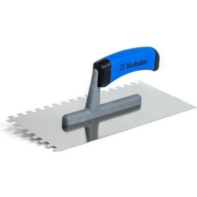 Hladítko nerez, zub 4 mm, 270 x 130 mm, gumová rukojeť