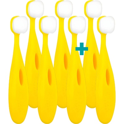 Nanosmile Ultrajemný dětský kartáček Kids Yellow 7 ks