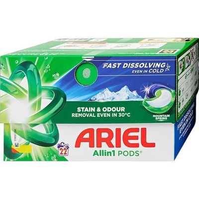 Ariel All in1 Pods Kapsle na praní Mountain spring 22 PD