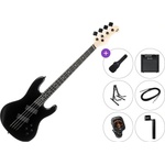 PSD Guitars PMB-100F Premium SET Dark Night Black Multiscale Bass Guitar