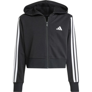 Adidas Детски суичър adidas Kid's Essentials Full Zip Hoodie Zip-up hoodie - Black / White - размер 152 (EU) (704-6496-0113)