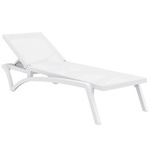 HORECANO SI-Шезлонг "PACIFIC" 193x68xh35cm БЯЛ (089) (014247)