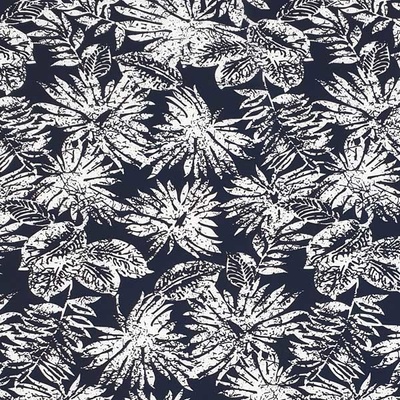 Šatovka SILKY modrá, biele listy, š.145