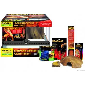 EXO TERRA LEOPARD GECKO STARTER KIT TERRARIUM - стартов комплект за отглеждане на гекони, 45 x 45 x 30 cm, ГЕРМАНИЯ - PT3837