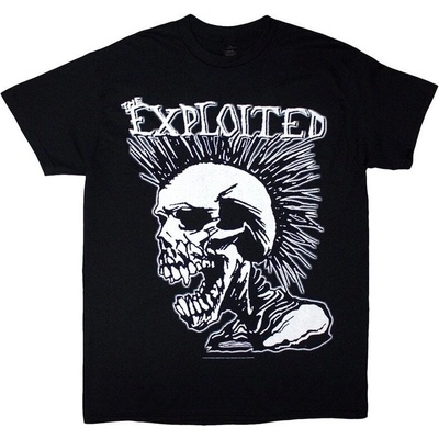 The Exploited Mohican Skull Black M Риза (EXPTS01MB02)