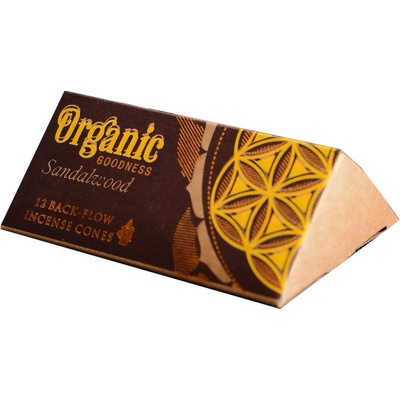 Song of India Vonné kužely Organic Tekoucí dým Sandalwood 12 ks – Sleviste.cz