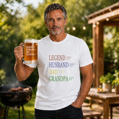 Set krýglu a trička LEGEND Barva: Bílá, Velikosti: XL