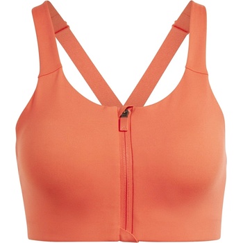 Image 1 of adidas TLRD Impact Luxe High-Support Zip Bra Womens - Red