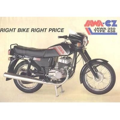 Jawa CZ 350 type 638 - ceduľa 30cm x 20cm Plechová tabuľa