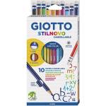 GIOTTO Цветен молив giotto с острилка и гума 10 броя 2568 00 (2568 00)