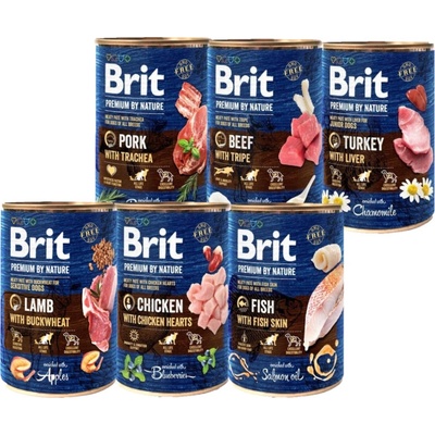 Brit Premium by Nature Mix 6 x 400 g