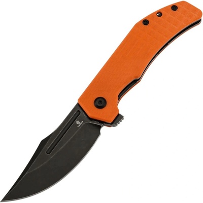 Tenable Knives Orion Blackwash 14C28N, Oranžová G10+ Frag Pattern