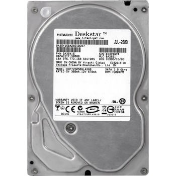 Hitachi Desktar P7K500 500GB, 3,5", SATAII, NQC, 7200rpm, HDP725050GLA360