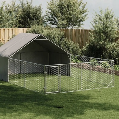 VidaXL Vonkajšia búda pre psa s výbehom 6x3x1,9 m