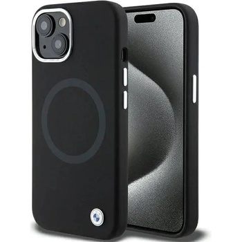 Image 1 of BMW Кейс BMW Signature Liquid Silicone MagSafe за iPhone 15 Plus, черен (BMW000692-0)