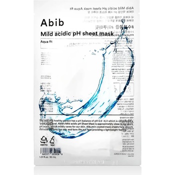 Abib Mild Acidic Ph Sheet Mask Aqua Fit 30 ml
