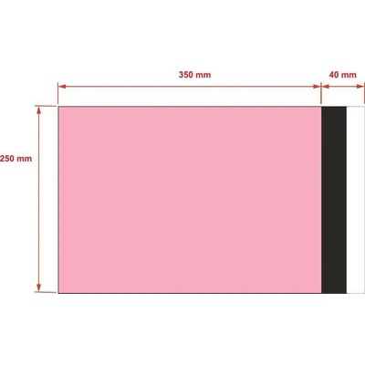 PLASTOVÉ OBÁLKY 250x350 mm růžové od 10 ks