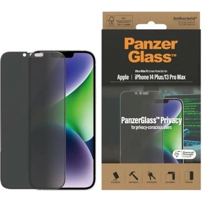PanzerGlass Ultra-Wide Fit iPhone 14 Plus / 13 Pro Max 6,7" Privacy Screen Protection Antibacterial P2773 P2773
