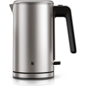 WMF Lono Silk stainless steel kettle 1.6 L, wireless electric kettle 2400 W with limescale filter, 360° base, anti-fingerprint effect, one-hand lid & external water level indicator - 413130041 (413130041) Електрически кани