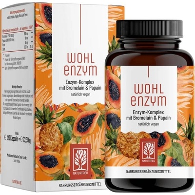 Naturtreu Prospěšný enzym Selen bromelain papain a rutin 120 kapsúl