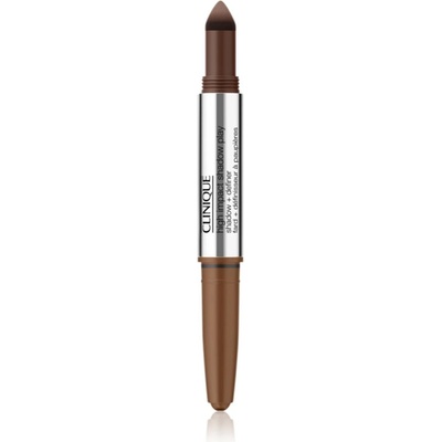 Clinique High Impact Shadow Play Shadow & Definer сенки за очи в молив дуо цвят Rum + Cola 1, 9 гр