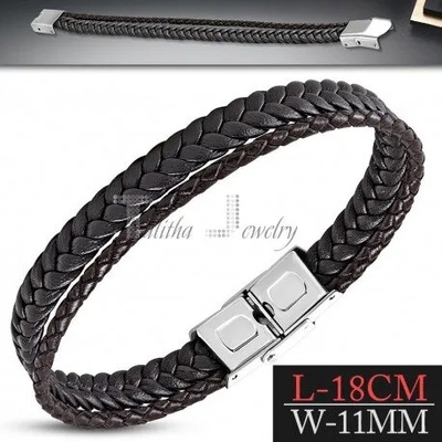 Talitha Кафява кожена гривна