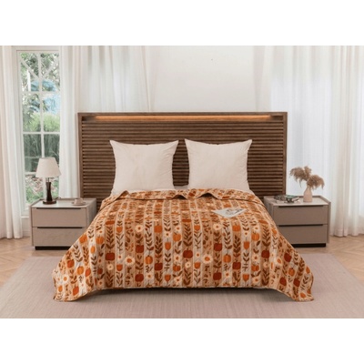 Textilomanie Prehoz na posteľ PUMPKIN STRIPES, farebný 170 x 210 cm